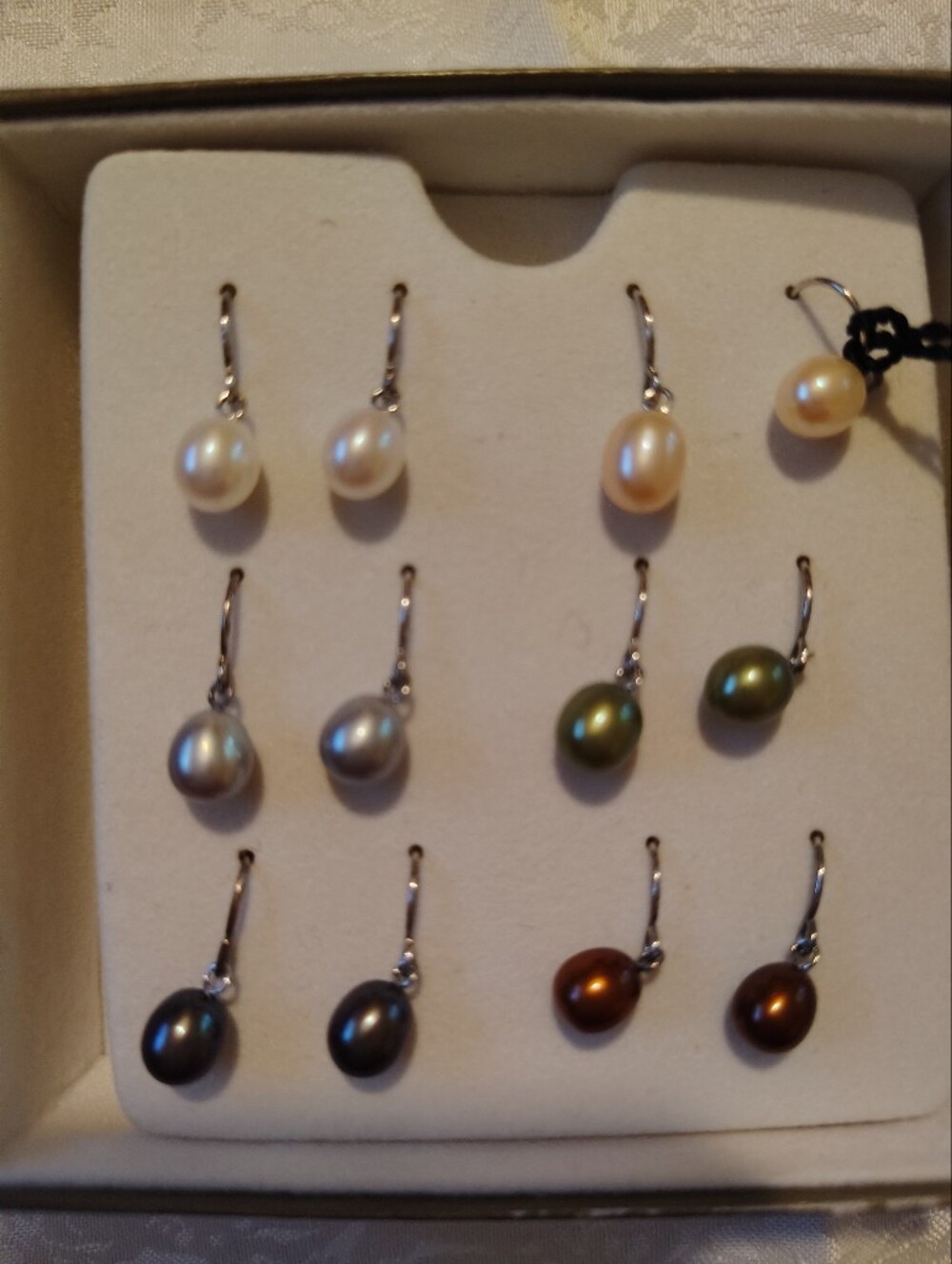 Honora Freshwater Pearl Dangle Earrings Six Sets - Multi-Color. NWB - Picture 3 of 3